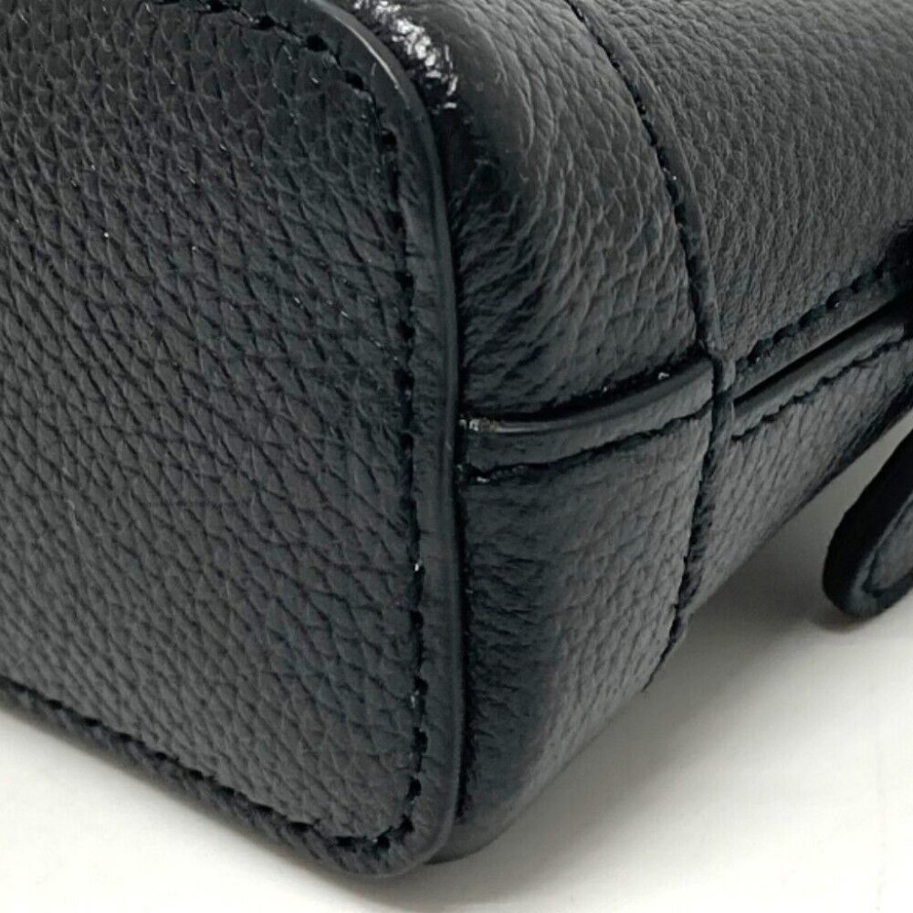 Authentic BALENCIAGA 639756 logo Villetop 2WAY Hand Bag Shoulder Bag Black - Picture 5 of 12